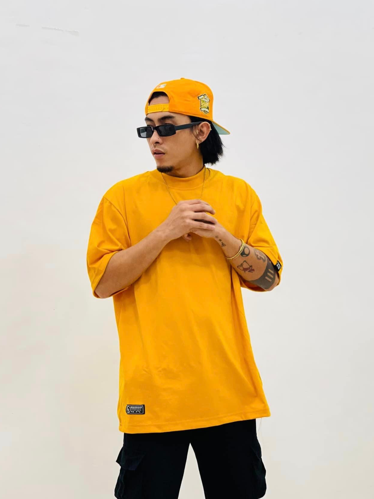 Basic Crew Neck Tee - Mustard