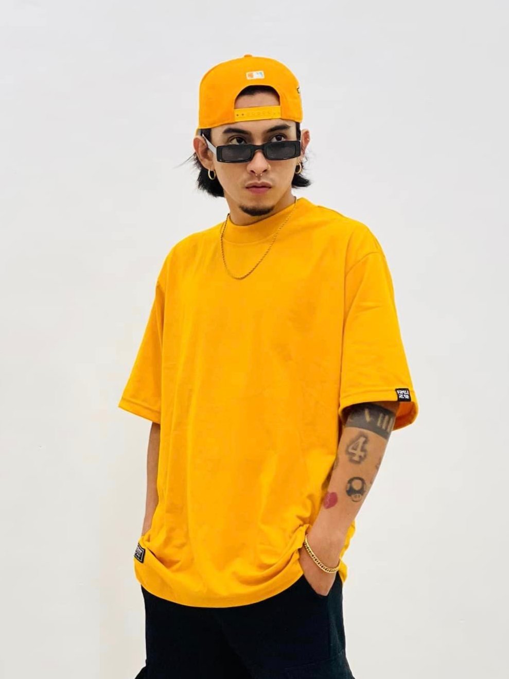 Basic Crew Neck Tee - Mustard