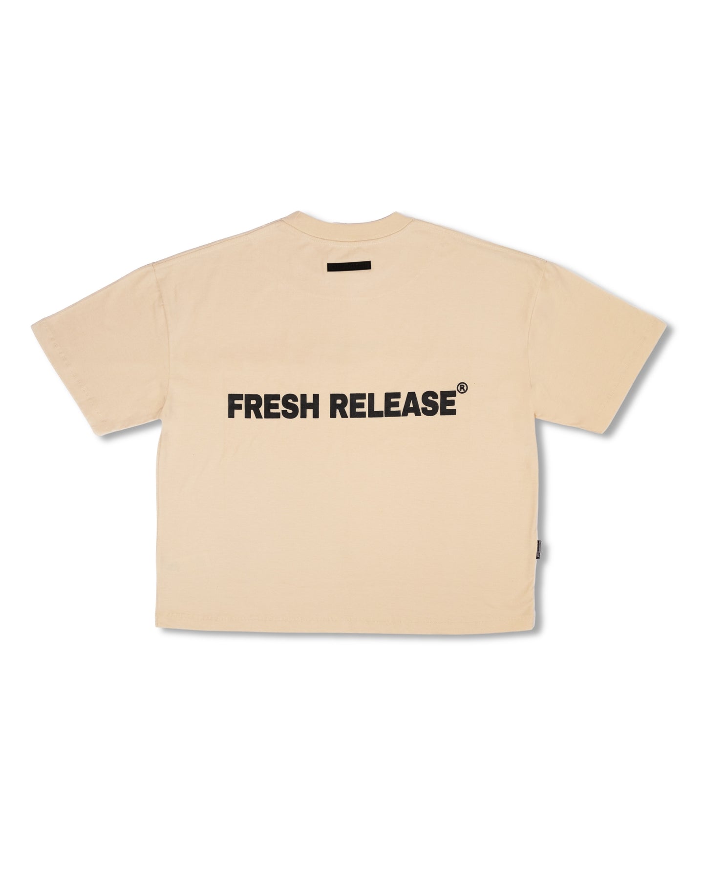 Bloc Logo Tee - Cream Black