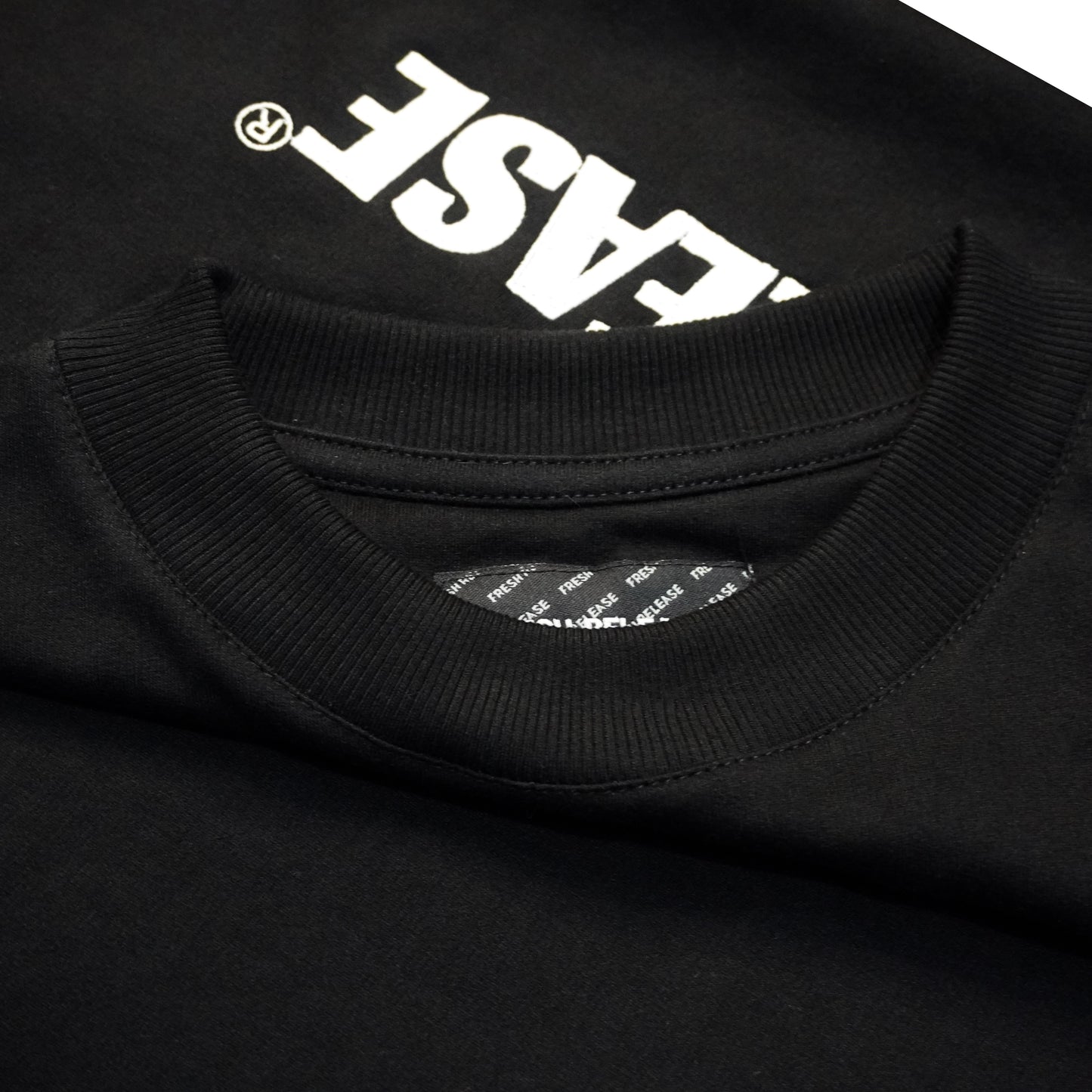 Raw Hem Tank Top in French Terry - Black