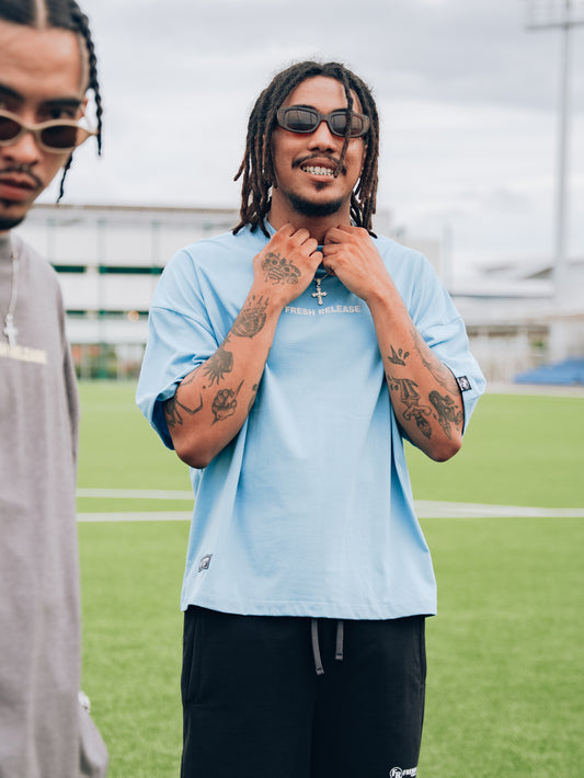 Bloc Logo Tee - Lichen Blue