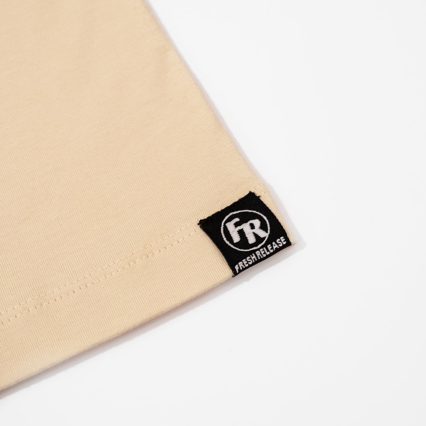 Bloc Logo Tee - Cream Black