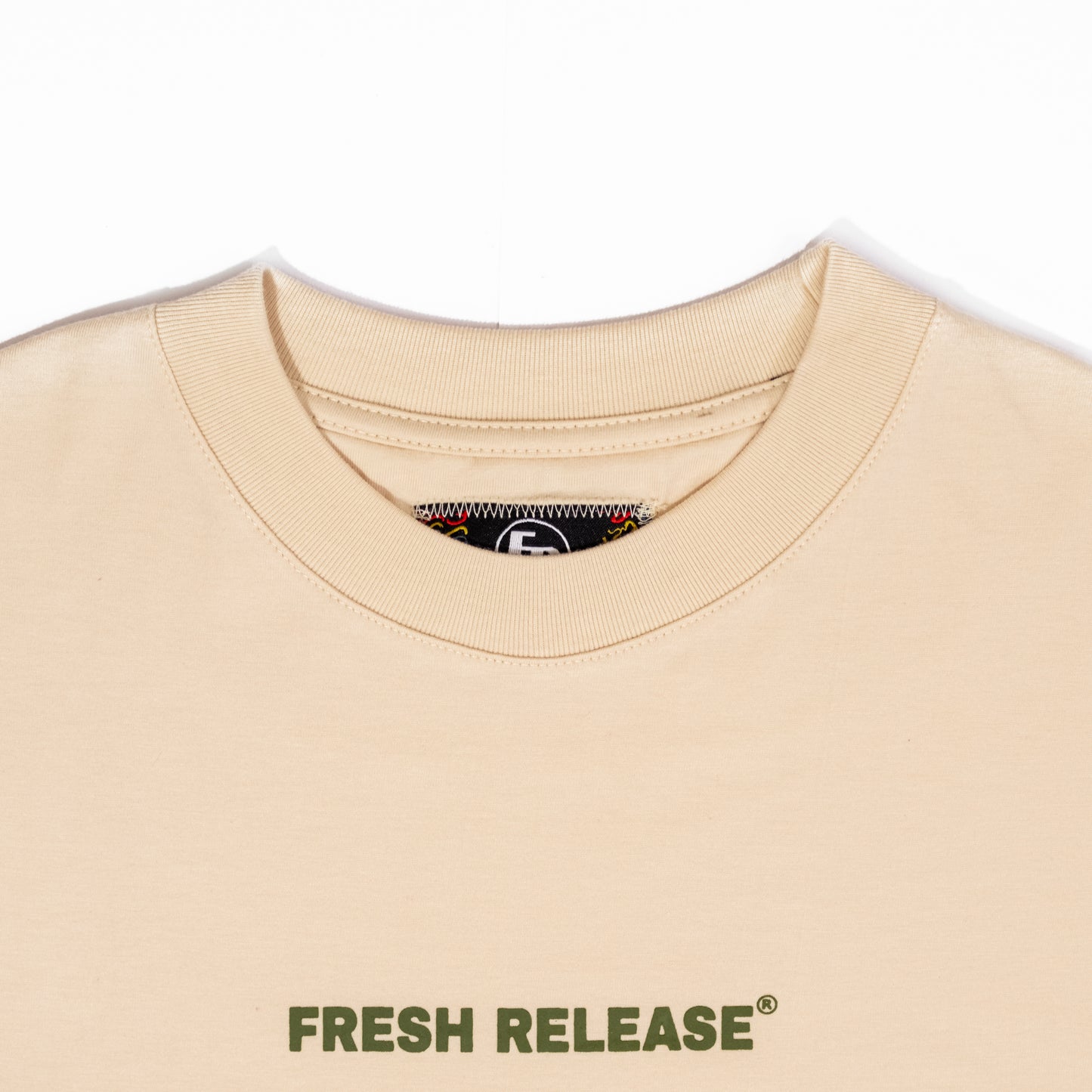 Bloc Logo Tee - Cream Matcha