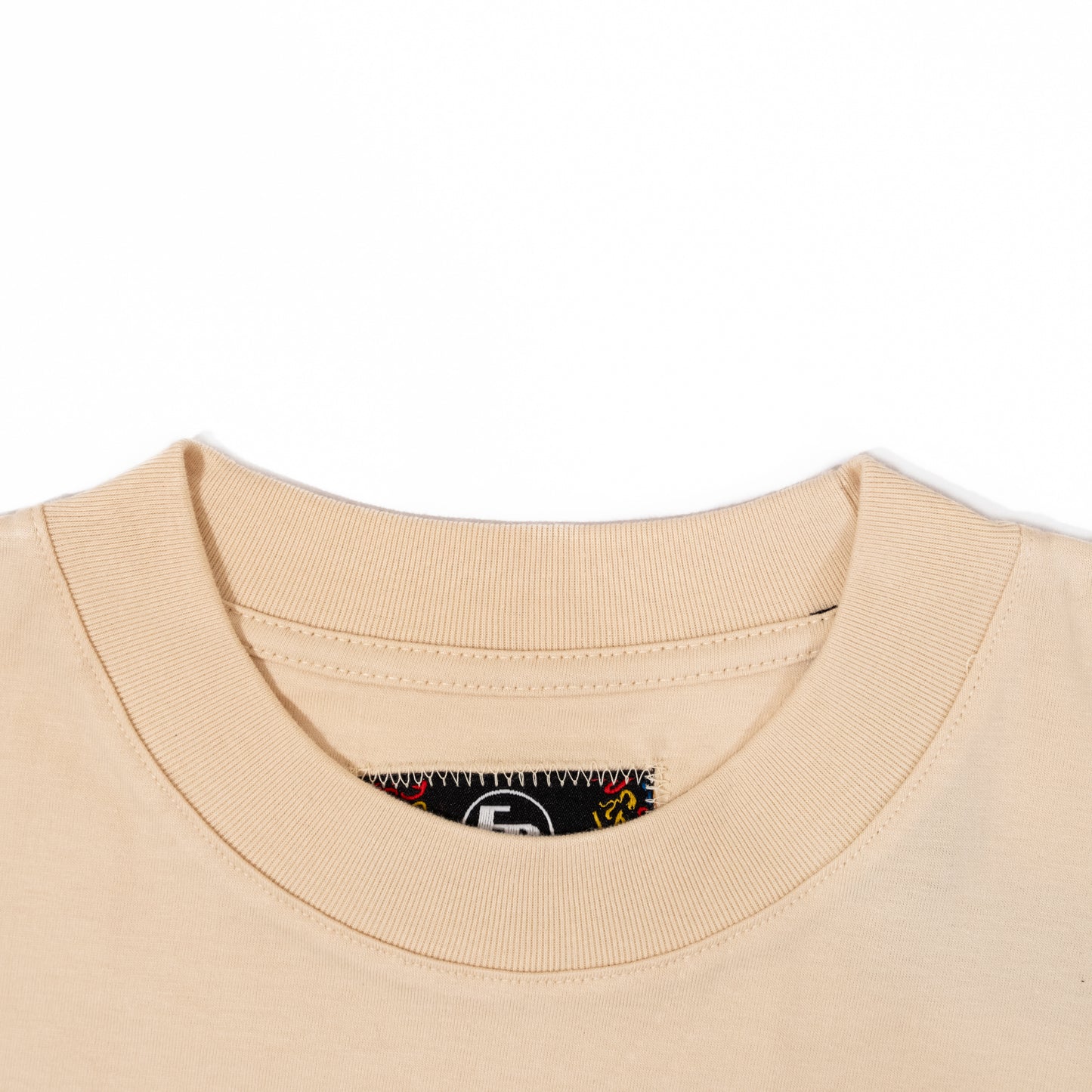 Premium Crew Neck Tee - Cream