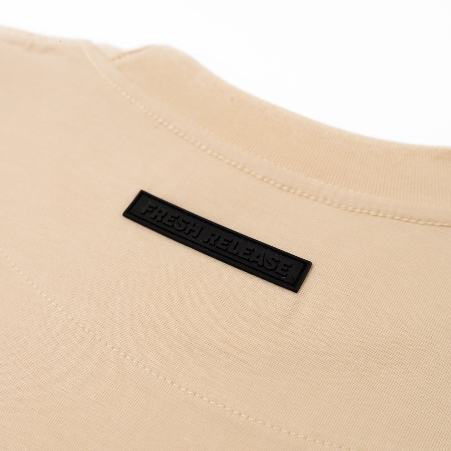 Premium Crew Neck Tee - Cream