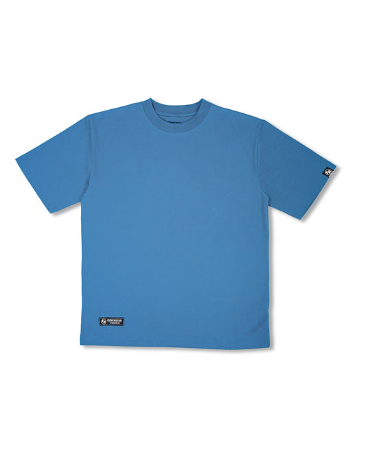 Premium Crew Neck Tee - Lichen Blue