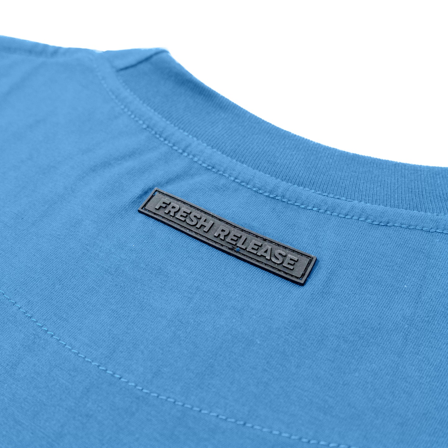 Premium Crew Neck Tee - Lichen Blue