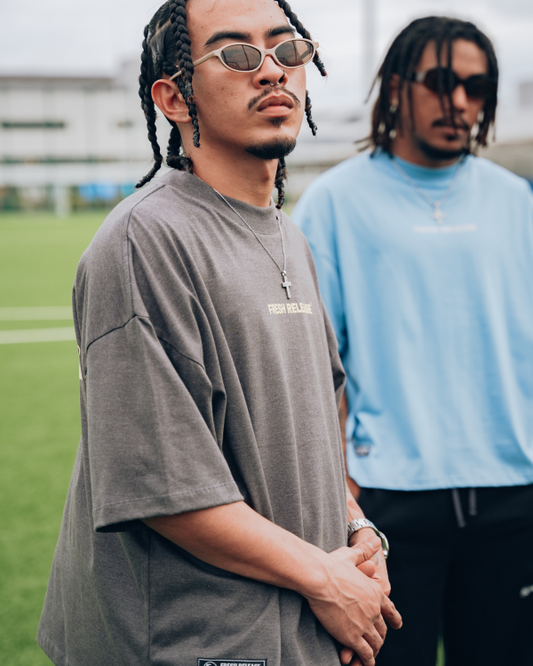 Bloc Logo Tee - Acid Black