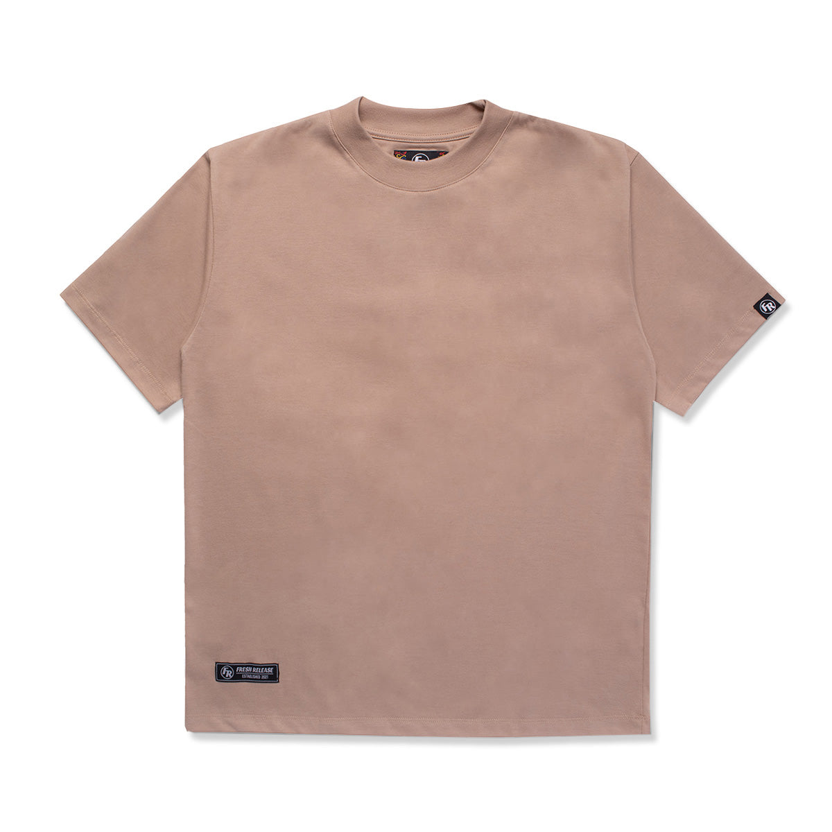 Basic Crew Neck Tee - Beige
