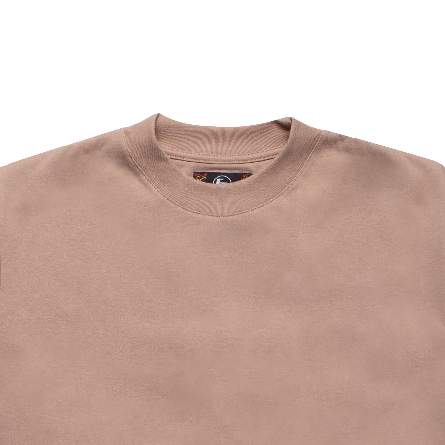 Basic Crew Neck Tee - Beige