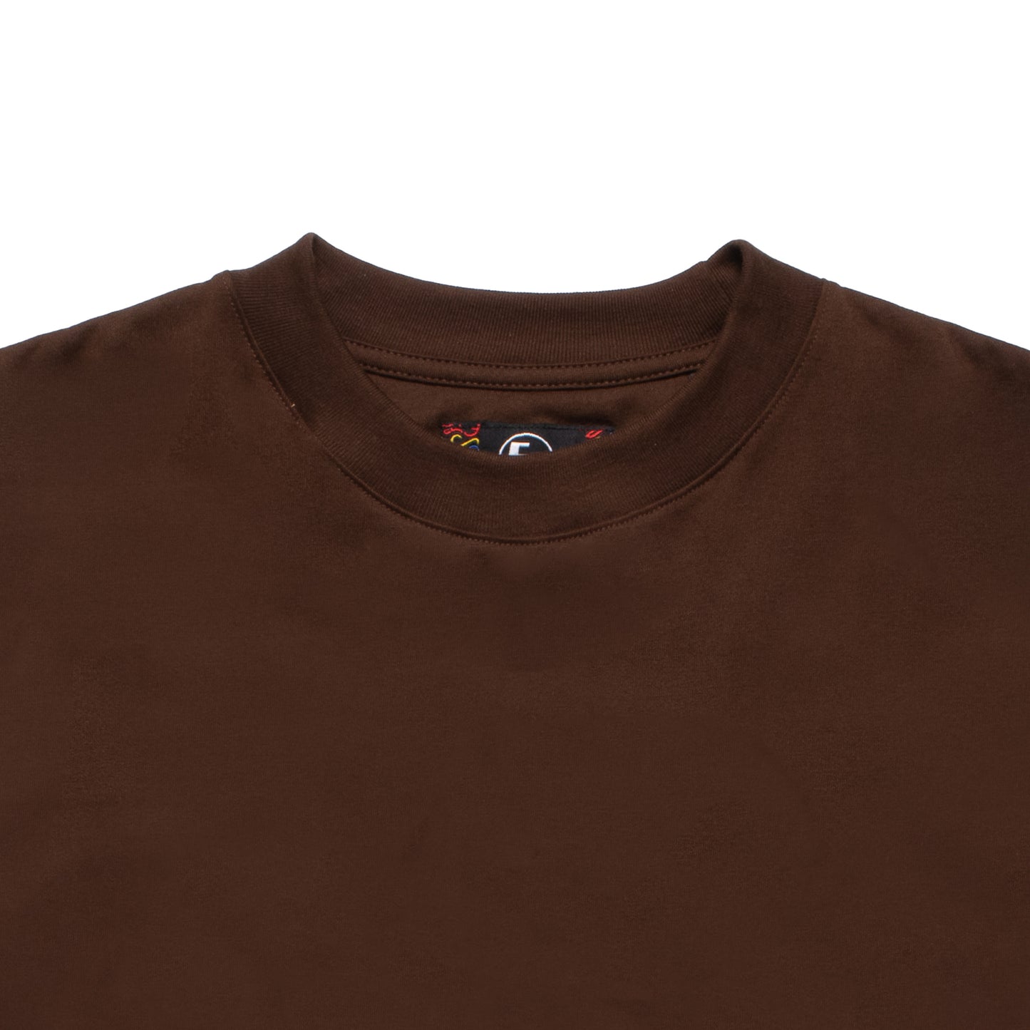 Basic Crew Neck Tee - Choco Brown