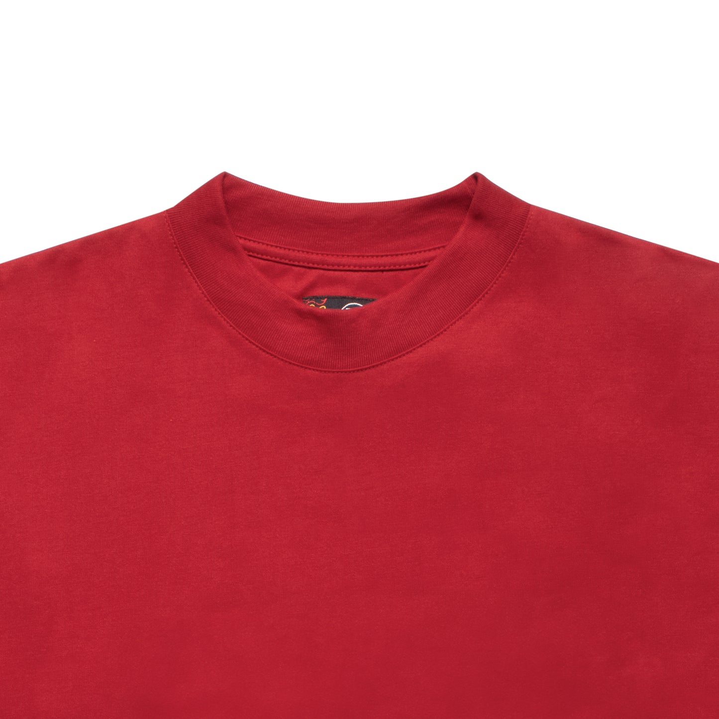 Basic Crew Neck Tee - Red