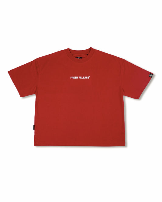 Bloc Logo Tee -  Red