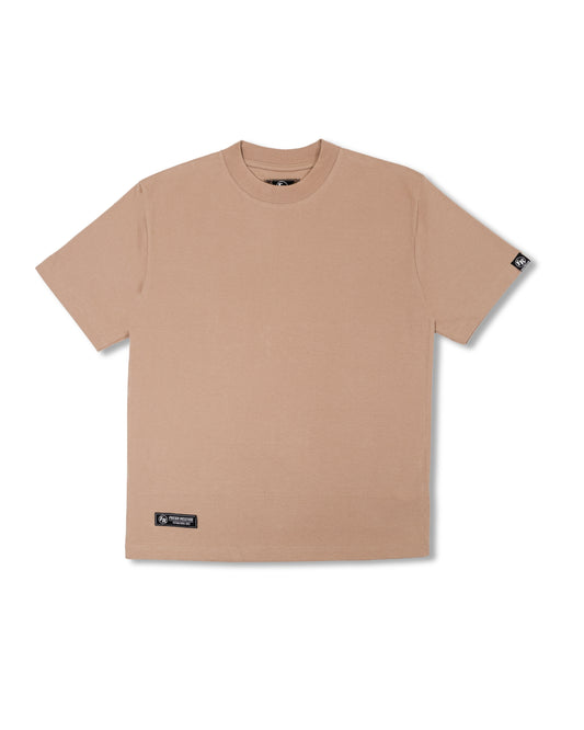 Premium Crew Neck Tee - Beige