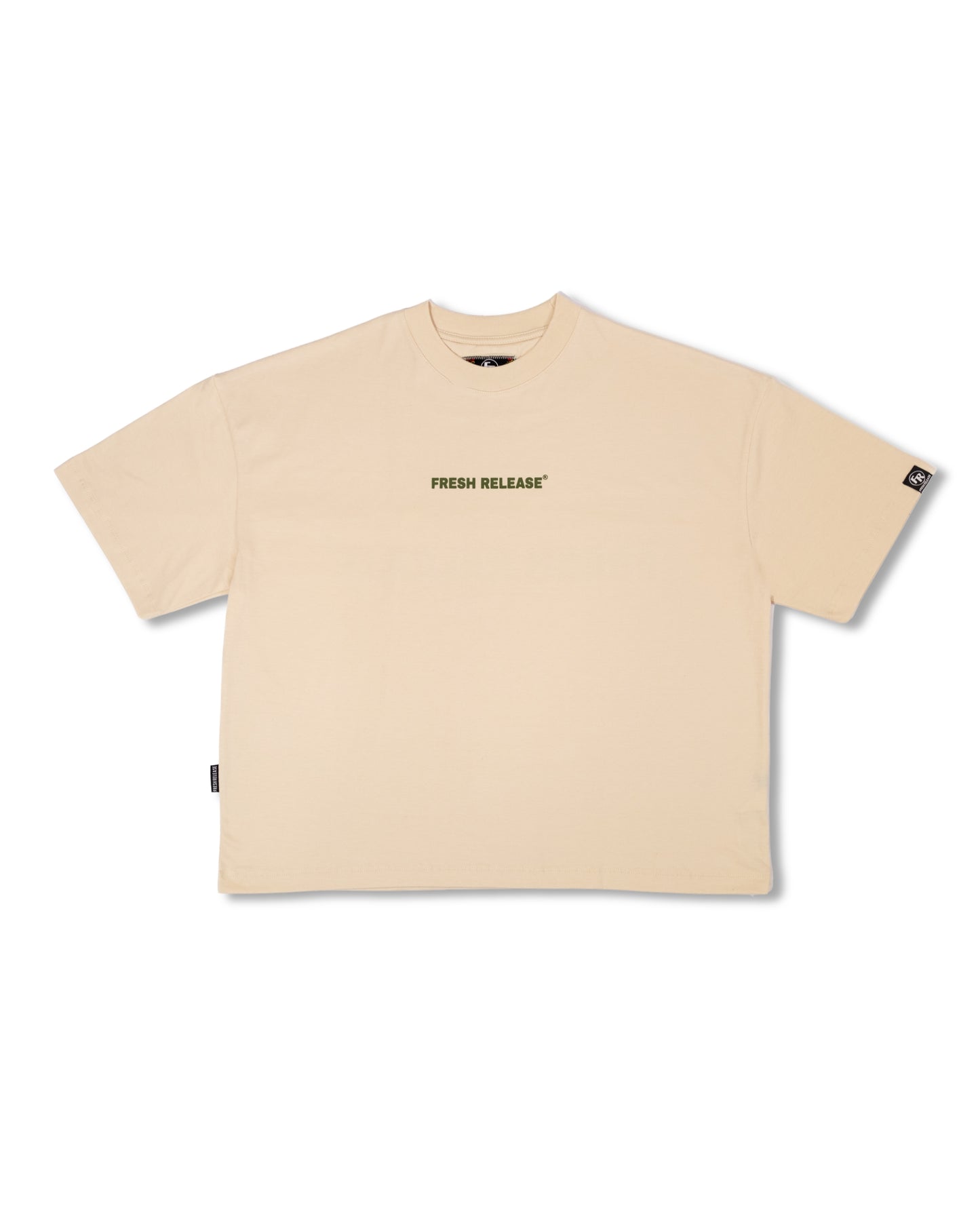 Bloc Logo Tee - Cream Matcha