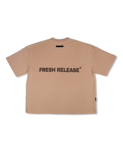 Bloc Logo Tee - Beige