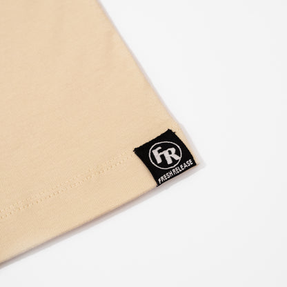 Bloc Logo Tee - Cream Black