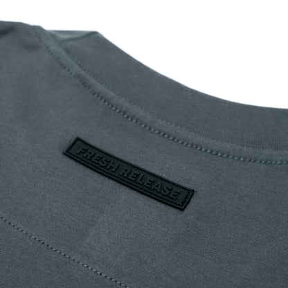 Premium Crew Neck Tee - Medium Gray