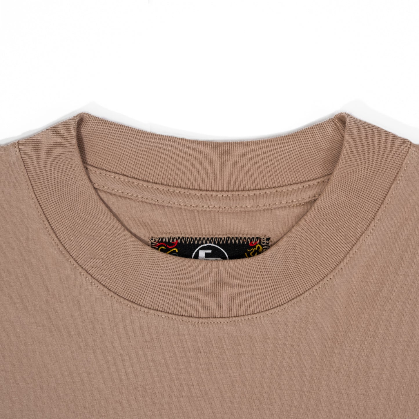 Premium Crew Neck Tee - Beige