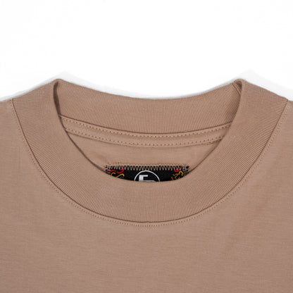 Premium Crew Neck Tee - Beige