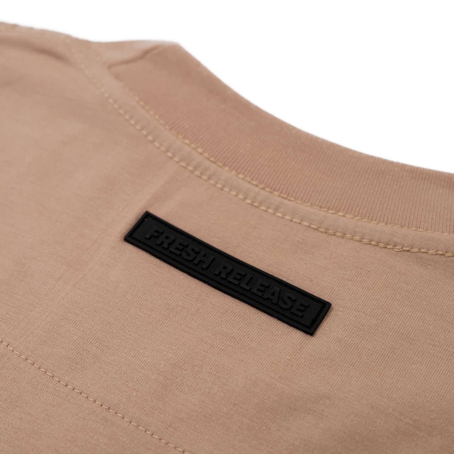 Premium Crew Neck Tee - Beige