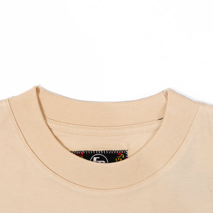 Premium Crew Neck Tee - Cream