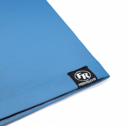 Premium Crew Neck Tee - Lichen Blue