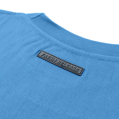 Premium Crew Neck Tee - Lichen Blue