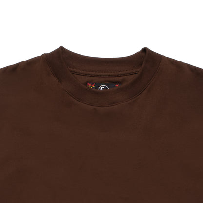 Basic Crew Neck Tee - Choco Brown