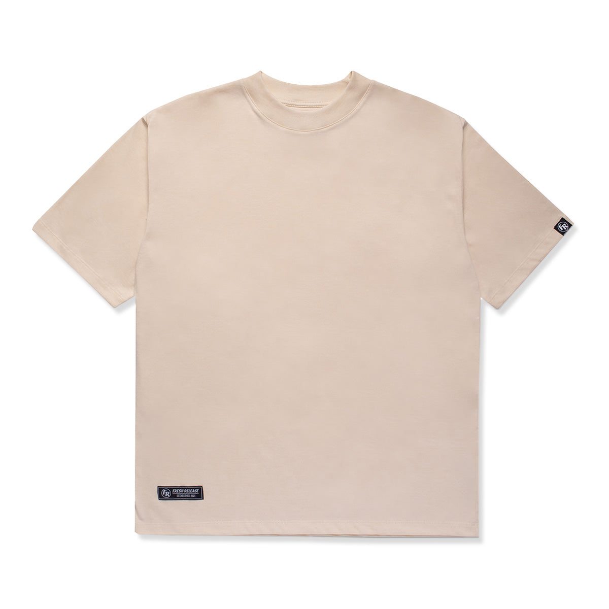 Basic Crew Neck Tee - Cream