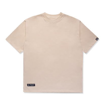 Basic Crew Neck Tee - Cream