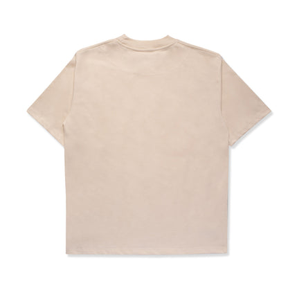 Basic Crew Neck Tee - Cream