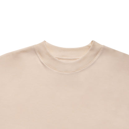 Basic Crew Neck Tee - Cream