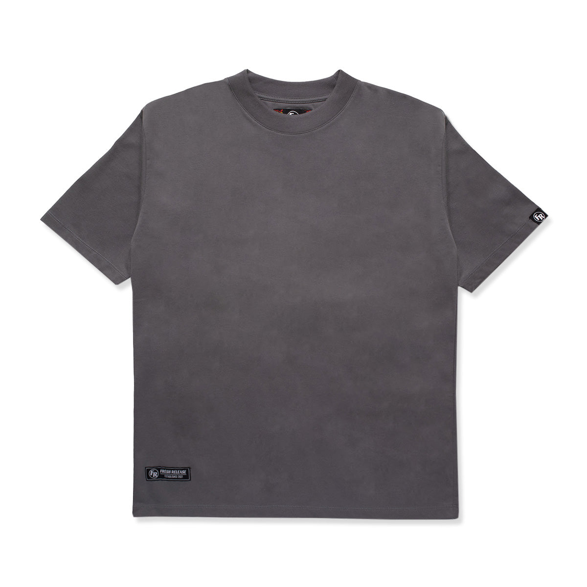 Basic Crew Neck Tee - Medium Gray