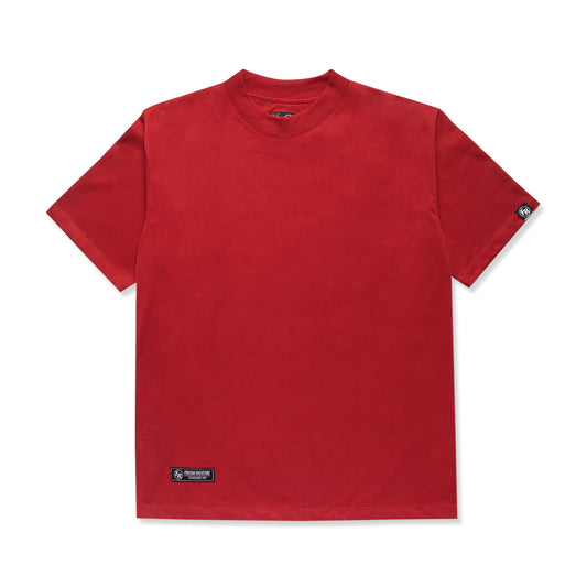 Basic Crew Neck Tee - Red