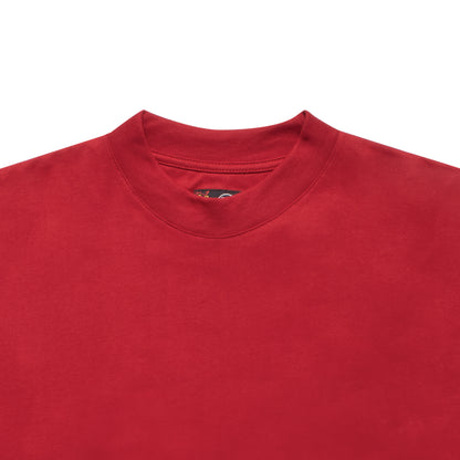 Basic Crew Neck Tee - Red